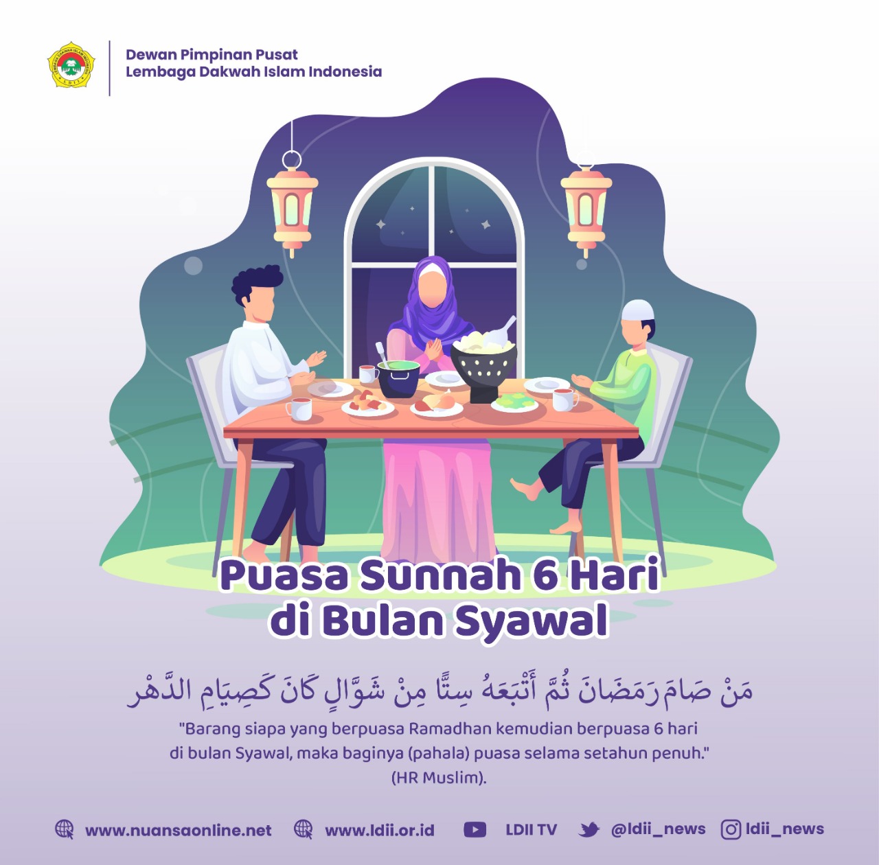 Besarnya Pahala Puasa 6 Hari di Bulan Syawal