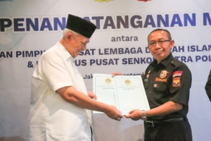 LDII dan Senkom Mitra Polri Tandatangani Nota Kesepahaman Penguatan Moral dan Karakter Bangsa