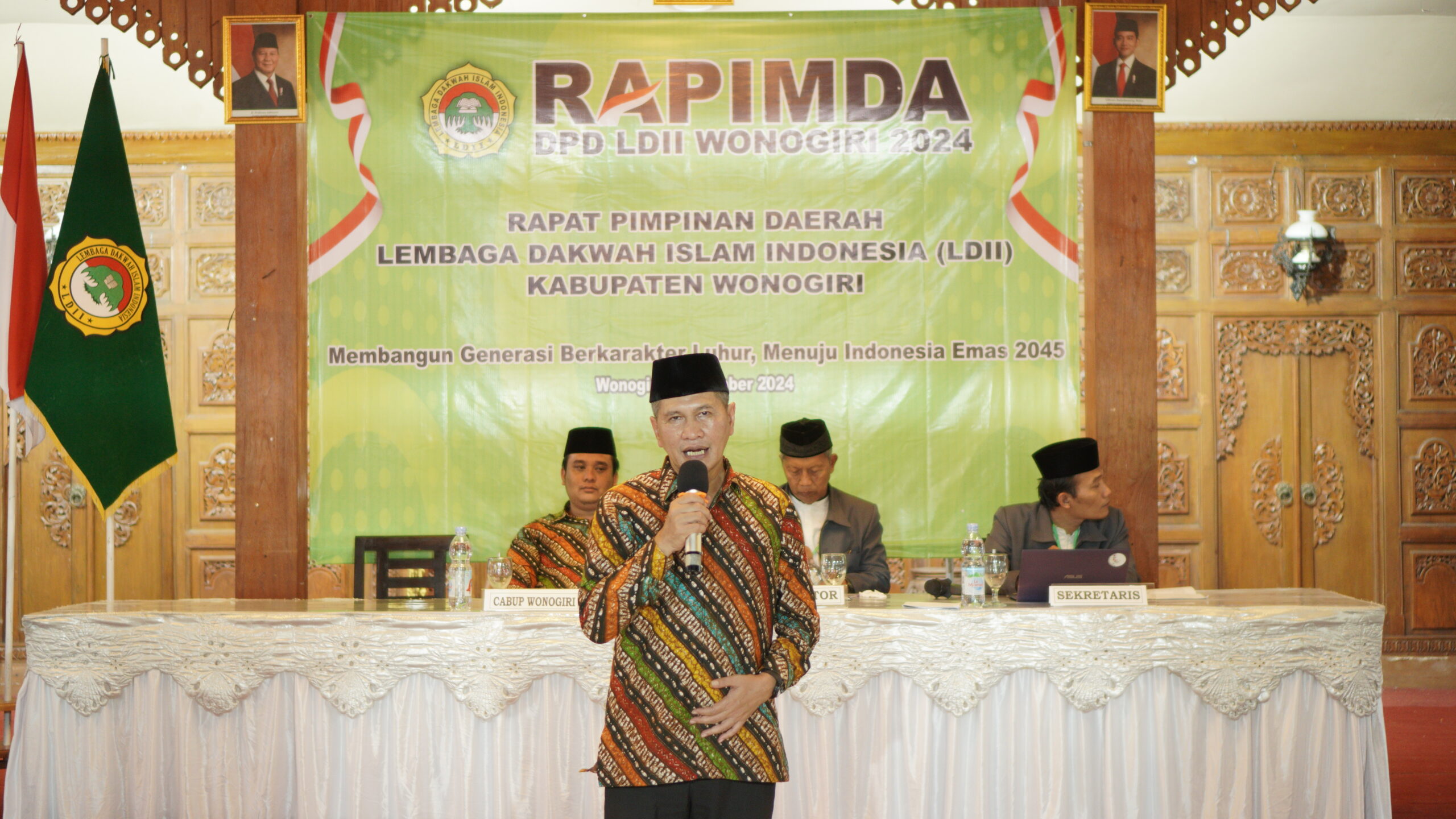 Setyo Sukarno dan Imron Rizkyarno Paparkan Visi Misi di RAPIMDA LDII: Wonogiri Berdaya Saing, Maju, dan Berkelanjutan